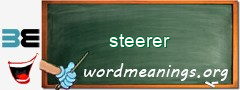 WordMeaning blackboard for steerer